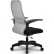 Кресло для руководителя Метта SU-СU160-8P PL светло-серый, сетка/ткань, крестовина пластик, пиастра