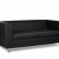 Трехместный диван Аполло 1730х850 h700 Искусственная кожа P2 euroline  9100 (черный)