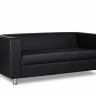 Трехместный диван Аполло 1730х850 h700 Искусственная кожа P2 euroline  9100 (черный)