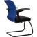 Кресло для посетителя Метта SU-M-4/подл.160/осн.008 синий, сетка/ткань