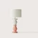Настольная лампа Kitta Kitta отделка серое стекло, розовое стекло, латунь, белый абажур ADC.L-4.AS.113