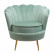 Кресло Дизайнерское кресло ракушка зеленое Pearl green