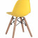 Стул Eames DSW желтый, литой полипропилен, стальной каркас, массив бука