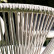 Плетеный стул "Милан" из роупа (веревки), цвет бежевый, каркас белый, подушки ASH