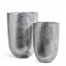 Кашпо TREEZ Effectory - Metal - Высокая конус-чаша - Серебро 41.3317-04-015-SLV-67