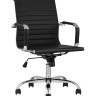 Компьютерное кресло Stool Group TopChairs City S офисное черное в обивке из экокожи, механизм регулирования по высоте и качания