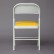 Стул складной Secret De Maison FOLDER  (mod. 032) каркас: металл, сиденье/спинка: экокожа, 41*51*76см, желтый