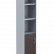 Шкаф колонка с глухой малой дверью СУ-1.1(L) Венге Магия/Металлик 406*365*1975 IMAGO
