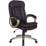 Кресло для руководителя Riva Chair 9110 коричневое, пластик, экокожа