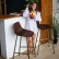 Стул полубарный DeepHouse Стул Бормио светло-коричневая экокожа для кафе, ресторана, дома, кухни