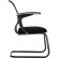 Кресло для посетителя Метта SU-M-4/подл.160/осн.008 темно-серый, сетка/ткань