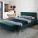 Кровать SIGNAL AZURRO 160 VELVET (зеленый)