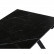 Стол Габбро 140(200)х80х76 черный мрамор / черный