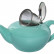 Заварочный чайник ПМ: Паллада ФЕЛИЧИТА, чайник 1000мл с фильтром, ГЛАЗУРЬ, цветная упаковка