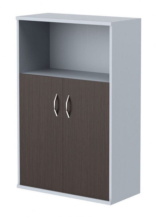 Шкаф с глухими малыми дверьми СТ-2.1 Венге Магия/Металлик 770*365*1200 IMAGO