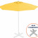 Зонт пляжный со стационарной базой Kiwi Clips&Base
