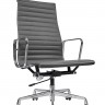 Кресло Eames HB Ribbed Office Chair EA 119 кожа графит