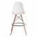 Стул барный Cindy Bar Chair (mod. 80-1) дерево бук/металл/пластик, 50 х 51 х 109 см, White (Белый) 70029/ натуральный
