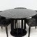 Стол обеденный Сохо F-1455, 120х120х75 см, черный мрамор