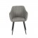 Кресло OKAY8709  черный, меланж серый grey STITCH