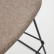 Zahara Барный стул коричневый с черными стальными ножками 76 см