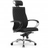 Кресло для руководителя Метта L 2c 44C/K116 черный, MPES, мультиблок, крестовина алюминий
