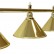 Лампа на шесть плафонов "Elegance" (золотистая штанга, золотистый плафон D35см)
