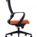 Кресло офисное / Спэйс LB / черный пластик / черная сетка / оранжевая ткань