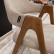 Стул Белфаст Нью бежево-коричневая ткань, массив бука (орех)