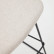 Zahara Барный стул бежевый с черными стальными ножками 76 см