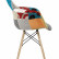 Кресло Eames Eames DSW обивка тканевая в стиле пэчворк, ножки из массива бука