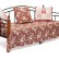 Кровать LANDLER дерево гевея/металл, 90*200 см (Day bed), красный дуб/черный