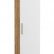 Альба Шкаф-пенал, цвет дуб крафт золотой/белый премиум, ШхГхВ 40х36х191,6 см.