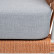 "Диего" кресло плетеное из роупа, каркас алюминий светло-серый (RAL7035) шагрень, роуп оранжевый меланж круглый, ткань светло-серая