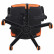 Кресло компьютерное BRABIX «Storm GM-006», регулируемые подлокотники, экокожа, черное/оранжевое, 532502