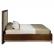 Кровать отделка 780 глянцевый коричневый шпон клена, ткань Hypnos 20 cat. C1, M02 латунь  HD.BD.SO.286