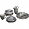 Набор посуды Sicily, коллекция &quot;Сицилия&quot;, количество предметов 16 27*10*27, Керамика, Серый