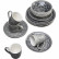Набор посуды Sicily, коллекция "Сицилия", количество предметов 16 27*10*27, Керамика, Серый