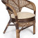 Комплект "PELANGI"  02/15 ( стол со стеклом + 4 кресла ) [без подушек] ротанг, walnut (грецкий орех)