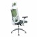 Кресло офисное / Гарда SL / белый пластик / зеленая сетка / серая сидушка
