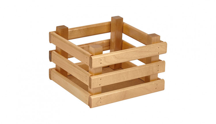 Ящик деревянный для хранения Polini Home Boxy, 18х18х12 см, лакированный