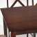 Обеденный комплект эконом Хадсон (стол + 4 стула)/ Hudson Dining Set дерево гевея/мдф, стол: 110х70х75см / стул: 44х42х89см, cappuccino (темный орех), ткань кор.-зол. (1