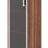 Шкаф-колонка средняя со стеклянной дверью в AL-рамке B 421.7(L) Орех Даллас 475х450х1286 BORN