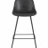 Стул полубарный Stool Group Texas мягкая обивка из экокожи, цвет серый, ножки черные металл