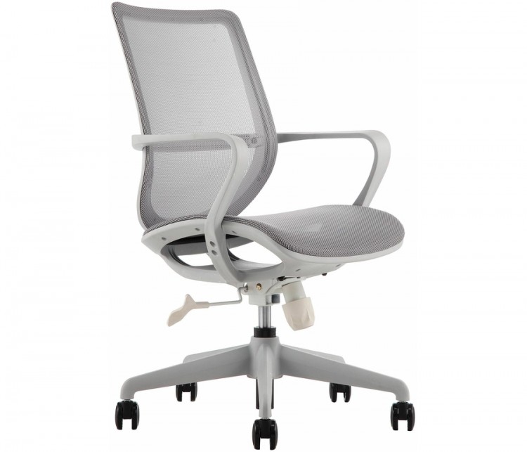 Кресло офисное / Гэлакси gray LB / серый пластик / серая сетка / серая сетка