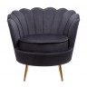 Кресло Дизайнерское кресло ракушка Pearl black черный