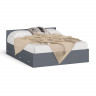 Мори Кровать с ящиками 1600, цвет графит, ШхГхВ 163,5х203,5х70 см., сп.м. 1600х2000 мм., без матраса, основание есть