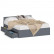 Мори Кровать с ящиками 1600, цвет графит, ШхГхВ 163,5х203,5х70 см., сп.м. 1600х2000 мм., без матраса, основание есть
