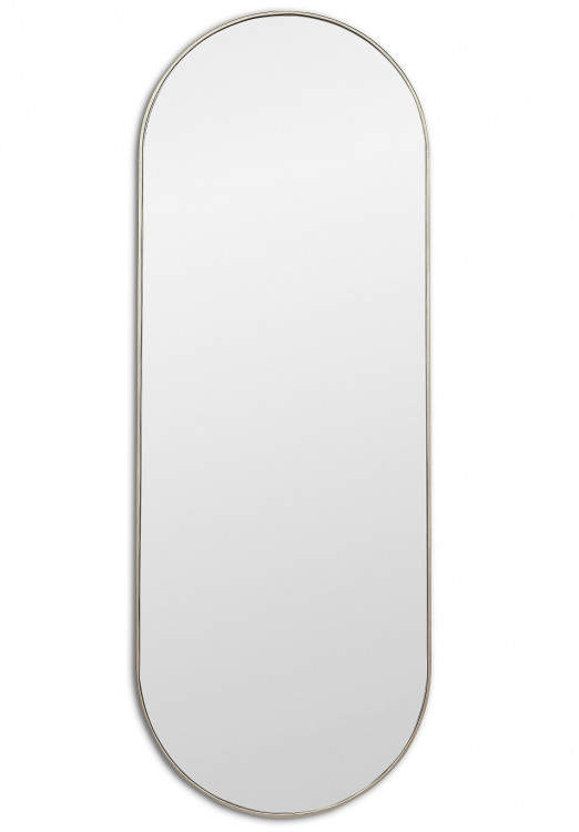 Зеркало Kapsel XL Silver в полный рост в раме Smal
