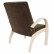 Кресло для отдыха Денди шпон, Ткань ультра шоколад, каркас дуб шампань шпон